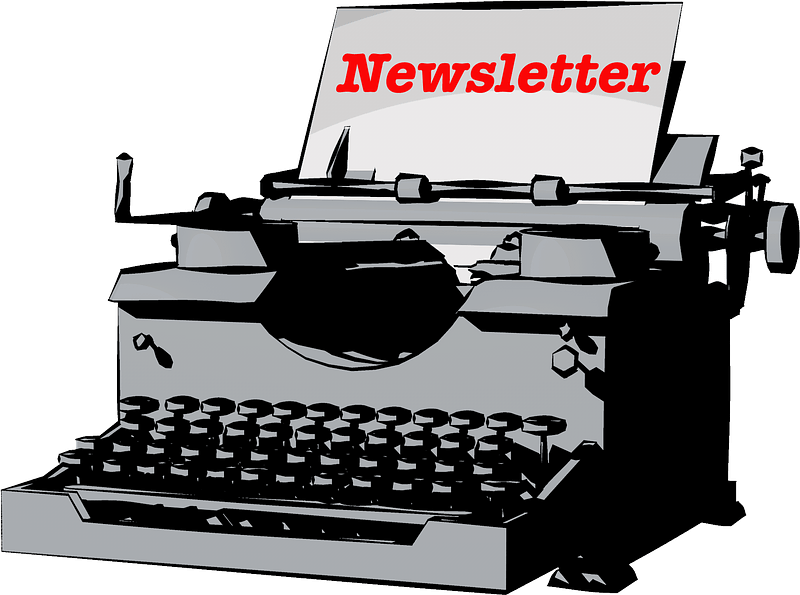 newsletter typewriter image